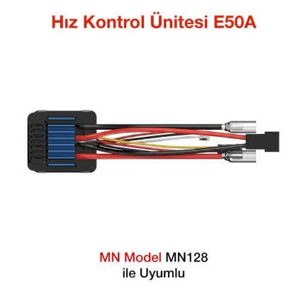 MN Model MN128 ESC Hız Kontrol Ünitesi E50A